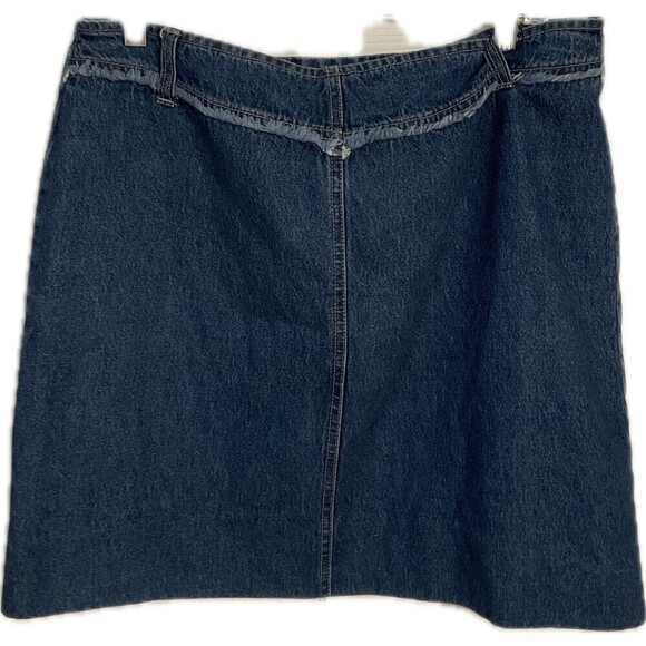 Vintage Faded Glory Lace-Up Jean Skirt - Picture 2 of 4